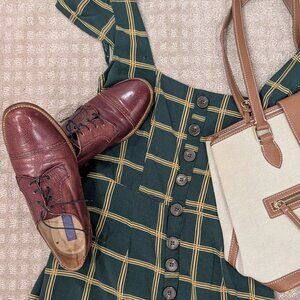 Vero Cuoio "Made in Italy" Burgundy Brown Leather Oxford Brogues - Women's sz 7